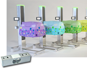 Incubator Babybloom equipped with force sensors