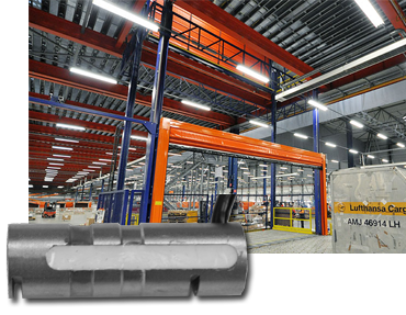 WEP-Weisshaupt verwendet kunden-spezifisch ausgeführte Lastmessbolzen von Zemic für Lastenaufzüge