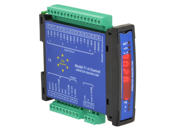 Top-Sensors T1 4-Channel load cell transmitter analogue digital