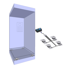 Elevator weighing kit: Cabin